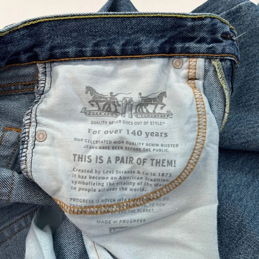 Levis Strauss‎ & Co Mens 505 Jeans, Light Blue Levi Mens Straight Leg Denim 246